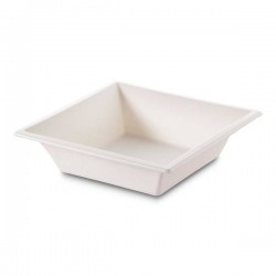 PIATTI QUADRATI POLPA 18x18cm H.4 FONDINA BIO COMPOSTABILI 25pz