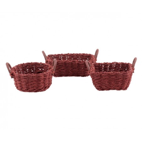 CESTINO RICAMO BORDEAUX MISURE ASS.TE H.4cm 1pz