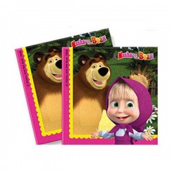 TOVAGLIOLI 33x33 MASHA E ORSO 20pz