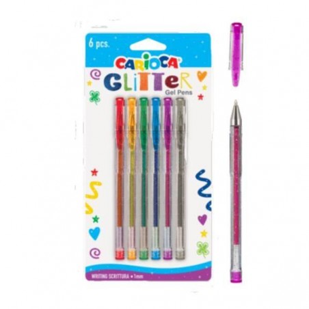 CARIOCA PENNE GLITTER 6pz