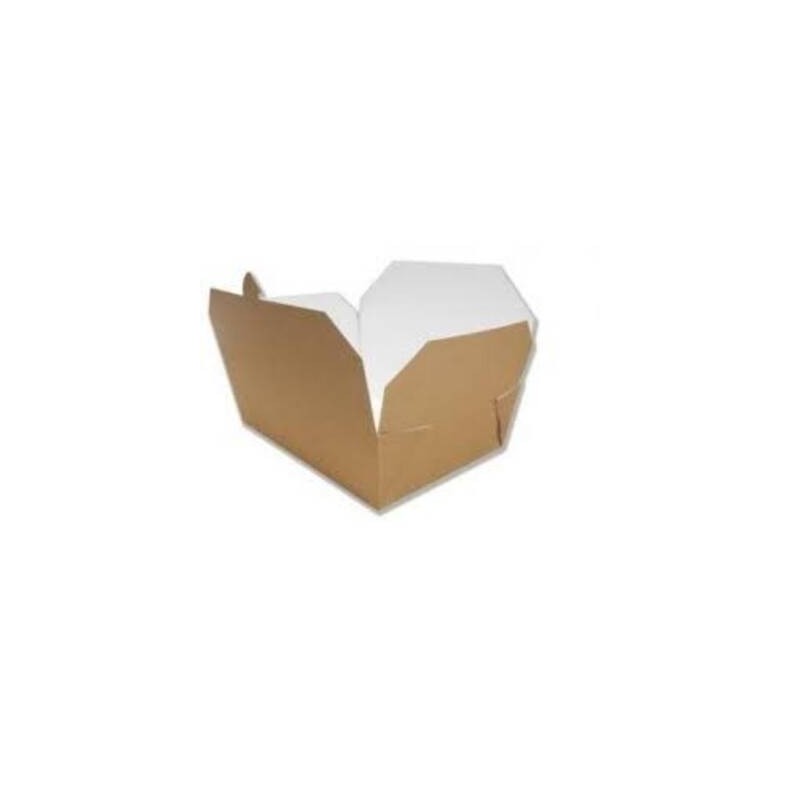 FOOD BOX - DOGGY BAG in CARTONCINO AVANA 15,2x12x6,5cm 20pz 1350ml 637-81