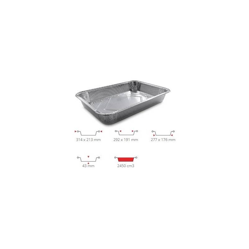 TEGLIA ALLUMINIO 6 prz 50PZ R2G CONTITAL