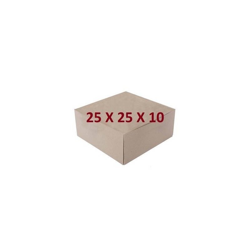 SCATOLA TORTA QUADRATA DAMA MIS.25x25x10 ECOLIFE