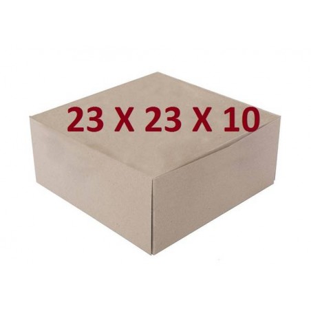 SCATOLA TORTA QUADRATA DAMA MIS.23x23x10 ECOLIFE
