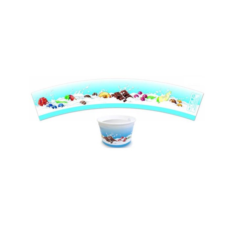 COPPETTA GELATO 80-12 90CC LATTE E FRUTTA 42pz