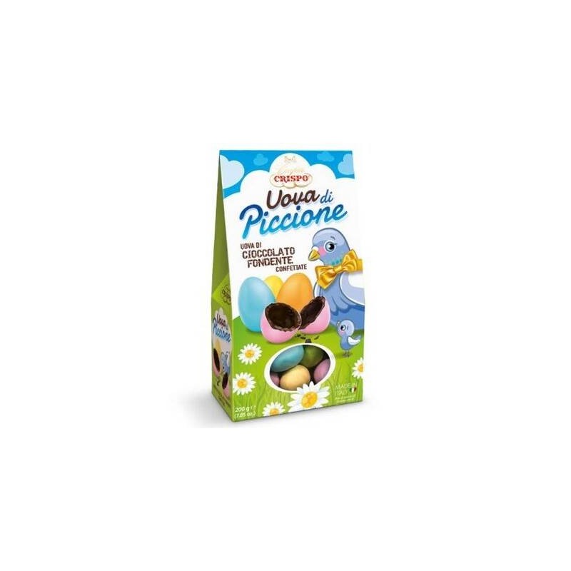 UOVA DI PICCIONE CONFETTATE AL CIOCCOLATO FONDENTE 200gr