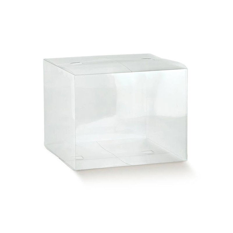 SCATOLA CLIP PVC TRASPARENTE 25X25X15cm