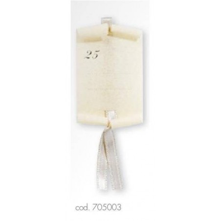 PERGAMENA C/LACCIO NOZZE D'ARGENTO 10pz