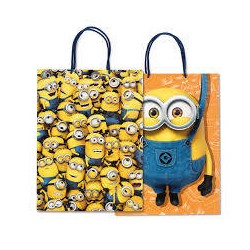 BORSA CARTA MINIONS MIS.26+12x34,5cm