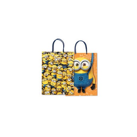 BORSA CARTA MINIONS MIS.26+12x34,5cm