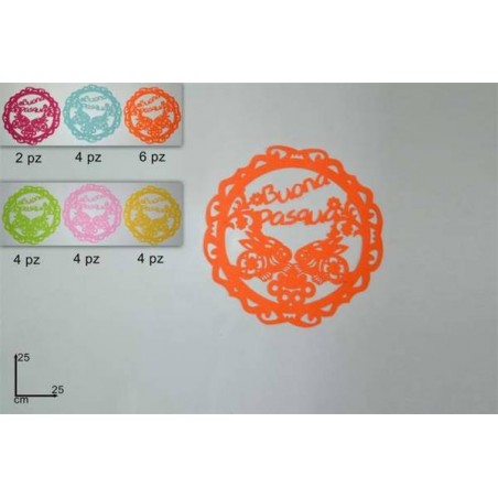 ETICHETTE BUONA PASQUA ROTOLO 35pz