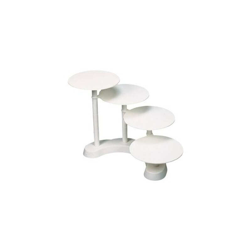 ALZATA PLASTICA BIANCA 4 PIANI NUVOLA ART.30073