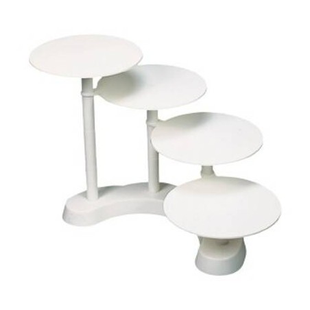ALZATA PLASTICA BIANCA 4 PIANI NUVOLA ART.30073