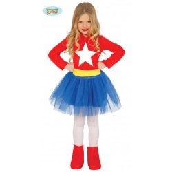 COSTUME SUPER GIRL BAMBINA 5-6 anni