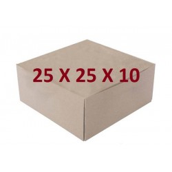 SCATOLA TORTA QUADRATA DAMA MIS.25x25x10 ECOLIFE