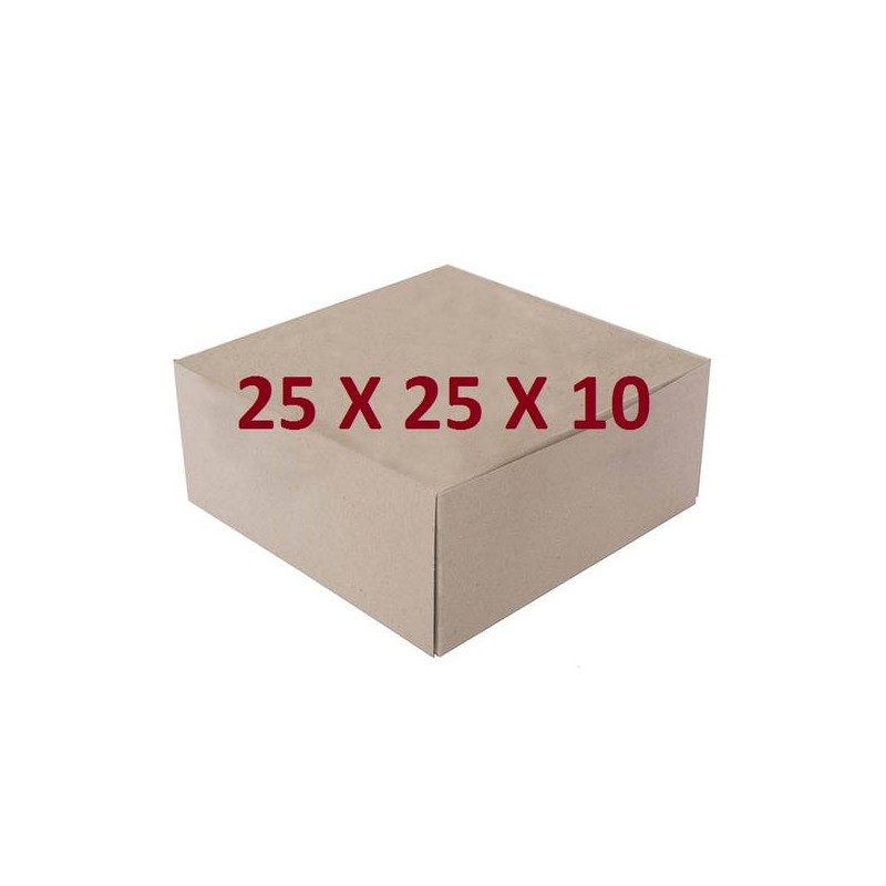 SCATOLA TORTA QUADRATA DAMA MIS.25x25x10 ECOLIFE