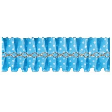 NASTRO GIROTORTA PVC POIS AZZURRO FLOREAL 15mt