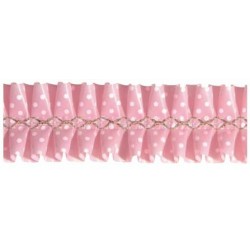 NASTRO GIROTORTA PVC POIS ROSA FLOREAL 15mt