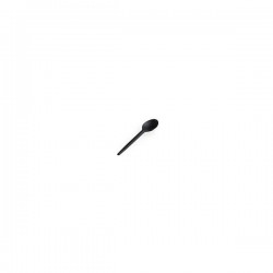 CUCCHIAINI 10cm MATER-BI BIO COMPOSTABILI NERO 50pz USOBIO