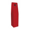 SCATOLA PORTA 1 BOTTIGLIA STICK 9x9x38cm ROSSO LISCIA