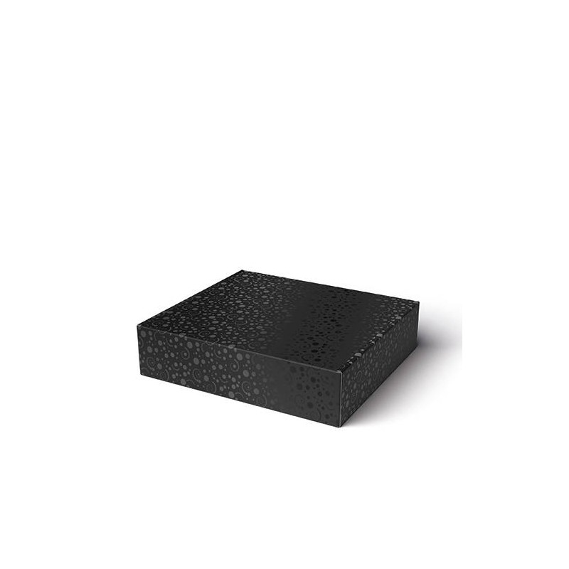 CANTINETTA 4 BOTTIGLIE 38,5x33,5x9cm SPOT NERO
