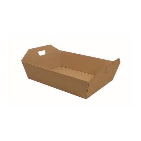 CESTA REGALO C/MANIGLIE GRANDE 43x32x12cm ONDA AVANA PORTATA 12kg