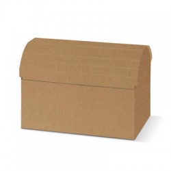 SCATOLA CONFANETTO 43x25,5x30cm ONDA AVANA
