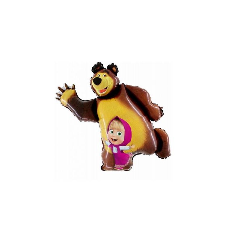 PALLONE MYLAR S/SHAPE MASHA&ORSO 87cm