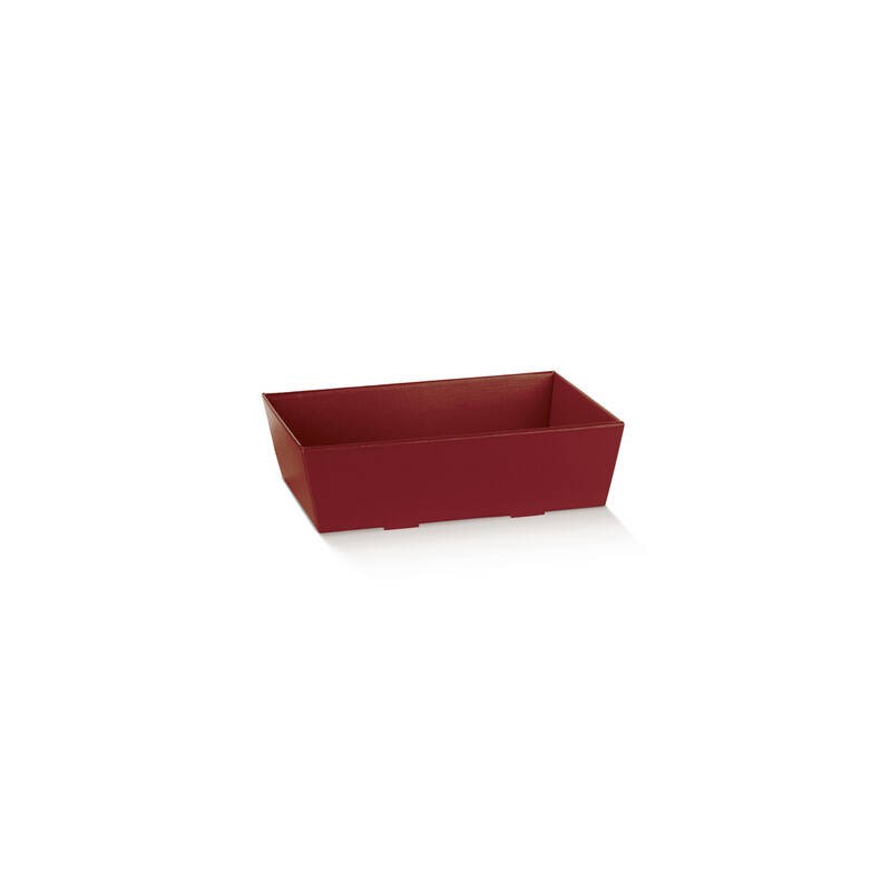 VASSOIO CONICO 29x21x9cm FIBRA BORDEAUX