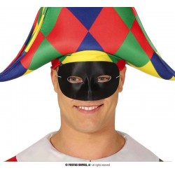 MASCHERA ARLECCHINO NERA