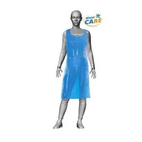 Mr.Care - GREMBIULE APRON 70x120cm LDPE 40my BLU 50pz