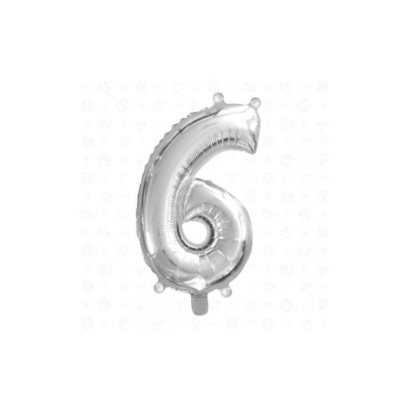 PALLONE MYLAR N°6 40cm SILVER