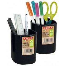 PORTAPENNE RE-GENERATION 6,5x6,5x9cm BLACK IS THE NEW GREEN ARDA