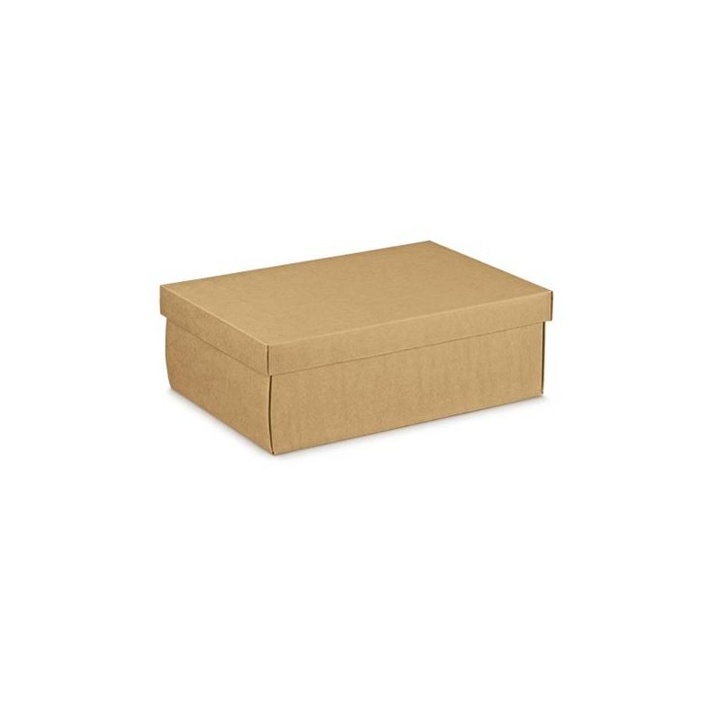 SCATOLA F/COPERCHIO AVANA LISCIA 24x17x10cm