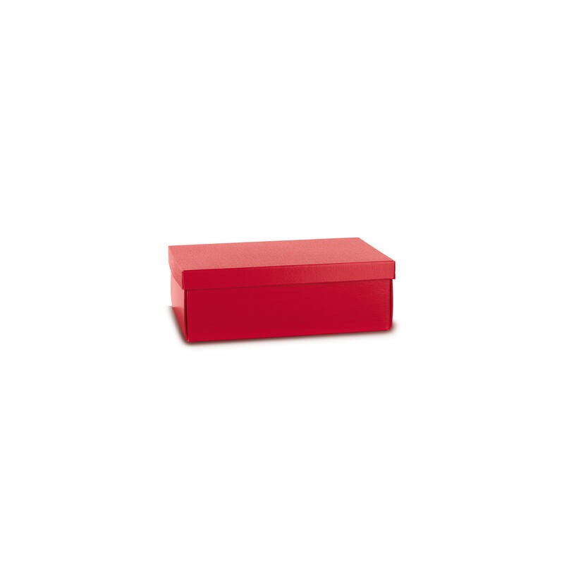 SCATOLA F/COPERCHIO EASY 38x26x13cm FIBRA ROSSO