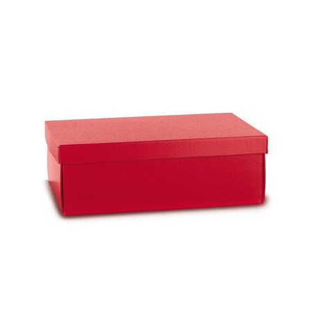 SCATOLA F/COPERCHIO EASY 45,5x32x15cm FIBRA ROSSO