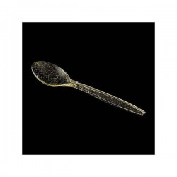 CUCCHIAI ORO GLITTER 10pz