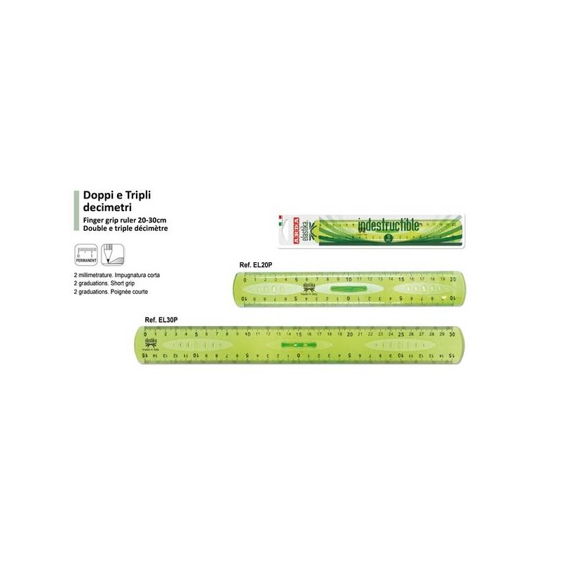 TRIPLO DECIMETRO ELASTIKA 30cm ARDA