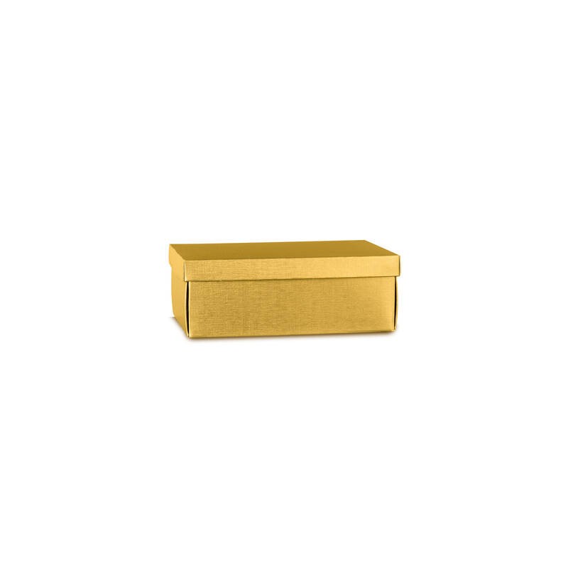 SCATOLA EASY F/COPERCHIO 34x25x12cm FIBRA ORO