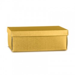 SCATOLA EASY F/COPERCHIO 38x26x13cm FIBRA ORO
