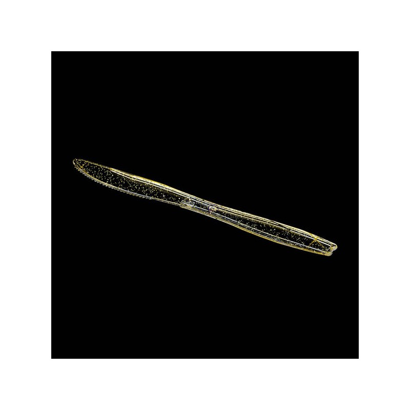 COLTELLI ORO GLITTER 10pz