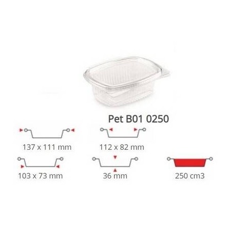 OVALINO PET 250CC 100PZ B01 CONTITAL