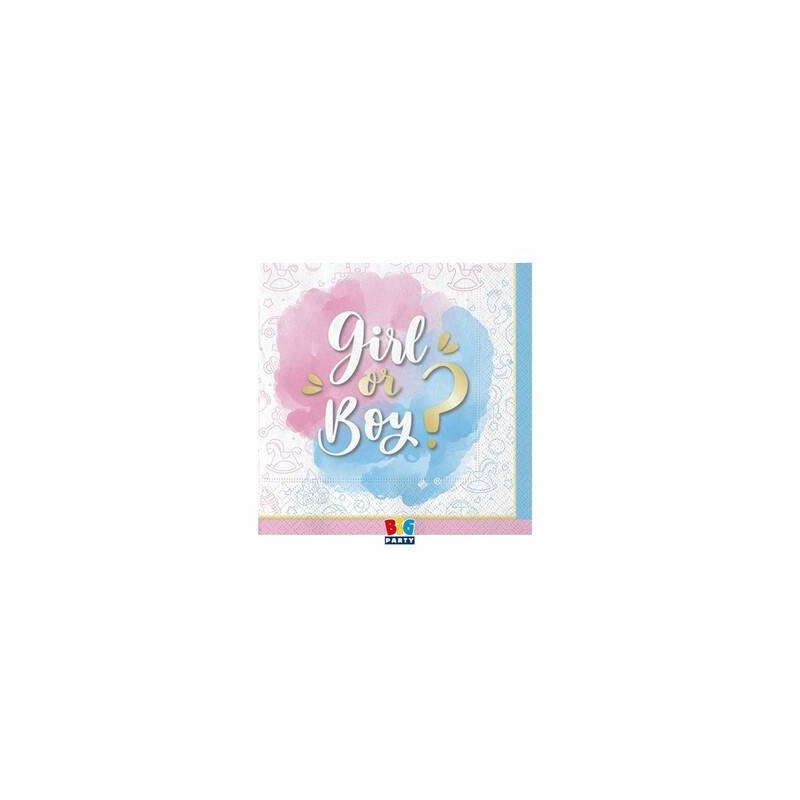 TOVAGLIOLI 25x25 GENDER REVEAL 20pz