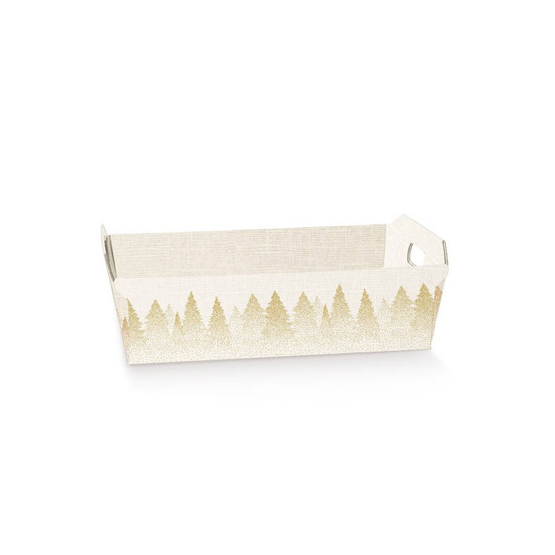 VASSOIO CESTO 40x30x12cm WHITE FOREST
