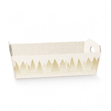 VASSOIO CESTO 40x30x12cm WHITE FOREST