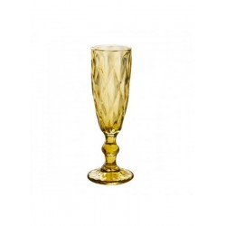 FLUTES IN VETRO 150ml GIALLO MIELE