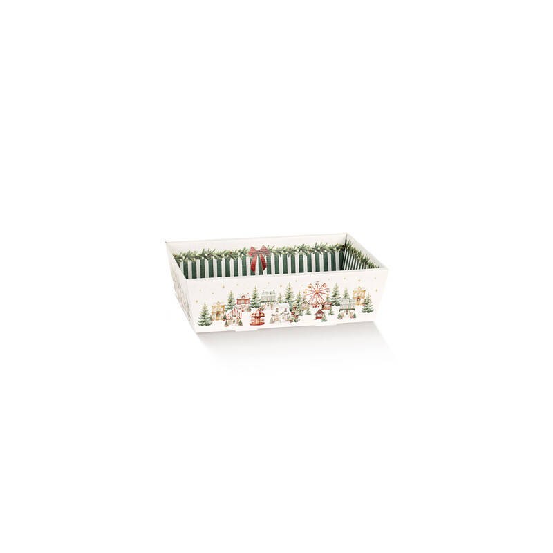 VASSOIO CONICO 29x21x9cm MARKET VERDE