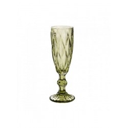 FLUTES IN VETRO 150ml VERDE SALVIA