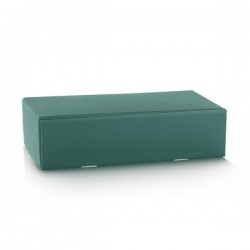 CANTINETTA 2 BOTTIGLIE 34x18,5x9cm FIBRA VERDE