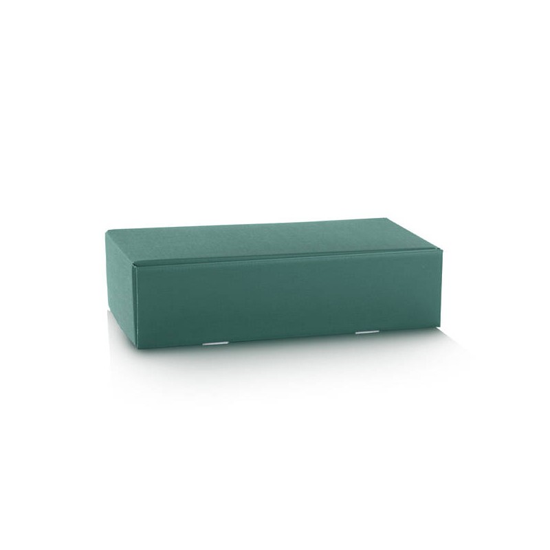 CANTINETTA 2 BOTTIGLIE 34x18,5x9cm FIBRA VERDE